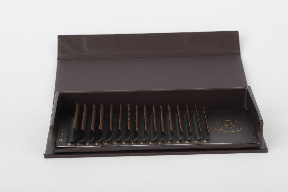 Classic Flat Brown Lash Trays 0.15