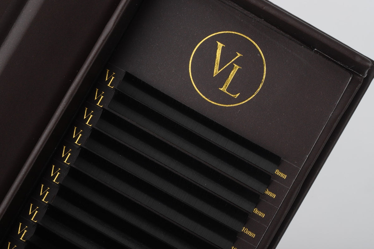Classic Flat Black Lash Trays 0.20